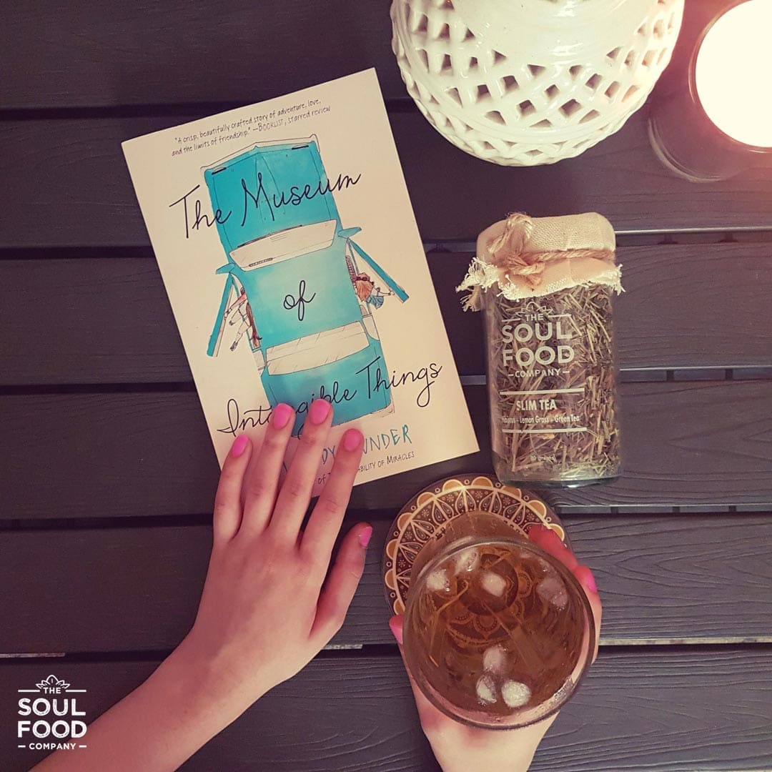 Reading a Book With Slim Tea