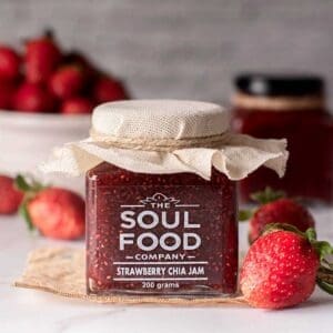 strawberry chia jam placement pic
