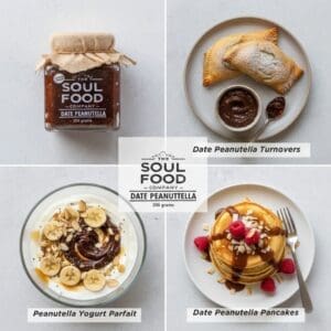 3 recipes of date peanut butter